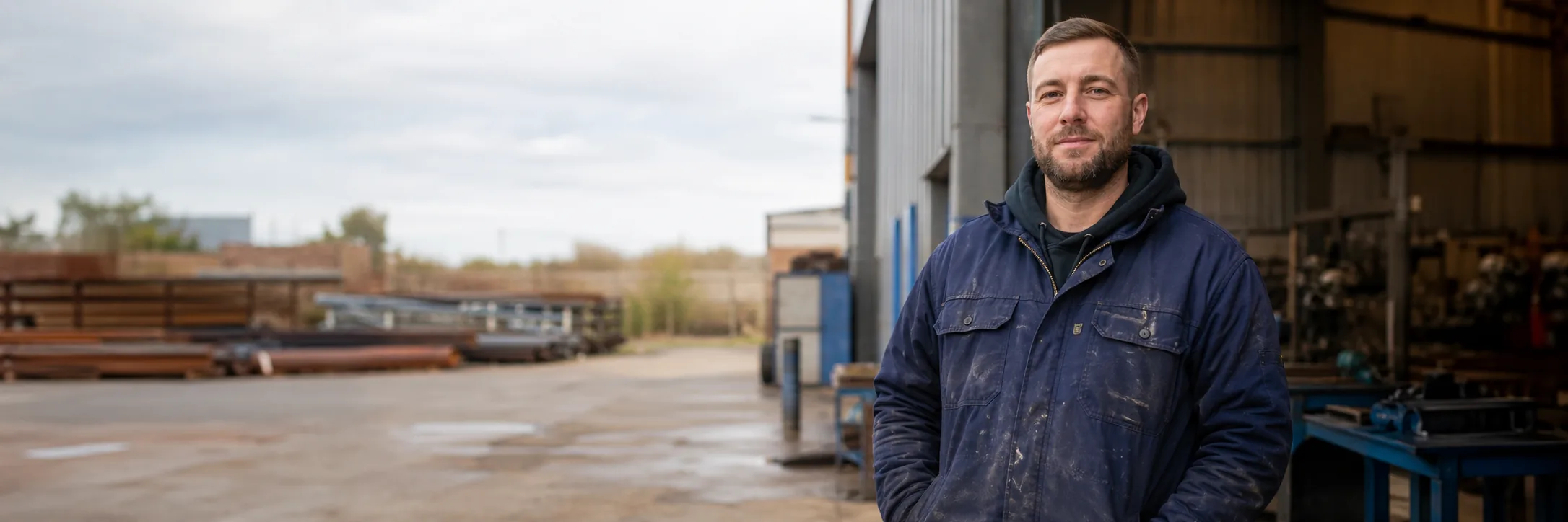 Owner-manager of a UK construction or engineering business in their working environment