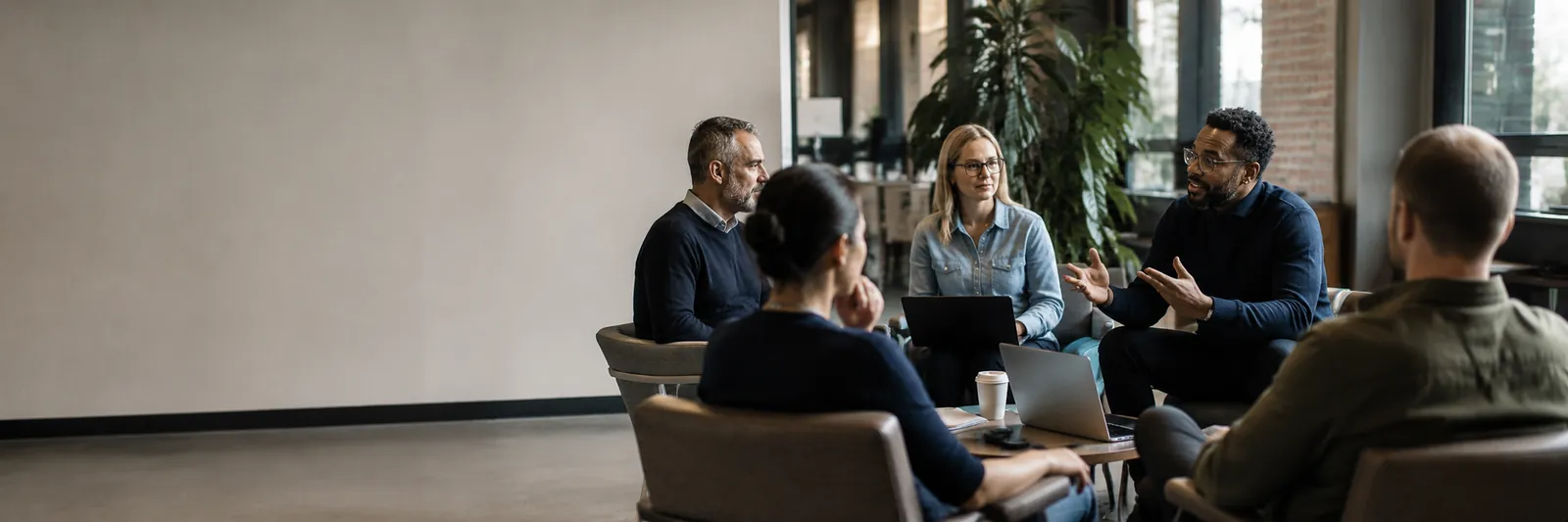 Founders in a co-working workshop