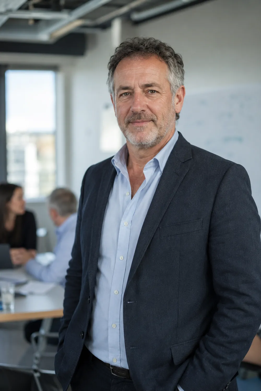 Programme manager in a business-support meeting